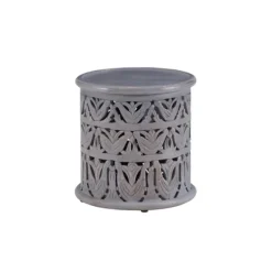 Wood Carved Detail Accent Table-Kirkland's Home Shop