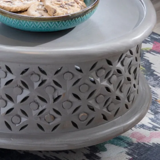 Wood Carved Medallion Coffee Table-Kirkland's Home Best