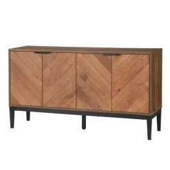 Wood Chevron 4-Door Sideboard-Kirkland's Home Cheap