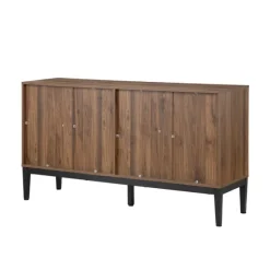 Wood Chevron 4-Door Sideboard-Kirkland's Home Cheap