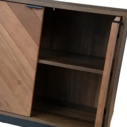Wood Chevron 4-Door Sideboard-Kirkland's Home Cheap