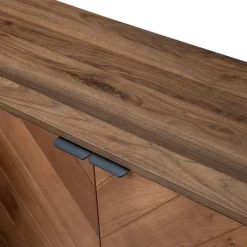 Wood Chevron 4-Door Sideboard-Kirkland's Home Cheap