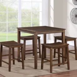 Wood Counter Stool 5-Pc. Dining Set-Kirkland's Home Discount