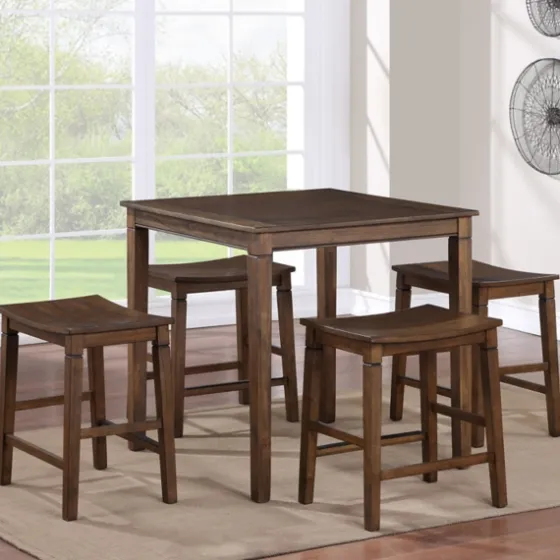 Wood Counter Stool 5-Pc. Dining Set-Kirkland's Home Discount