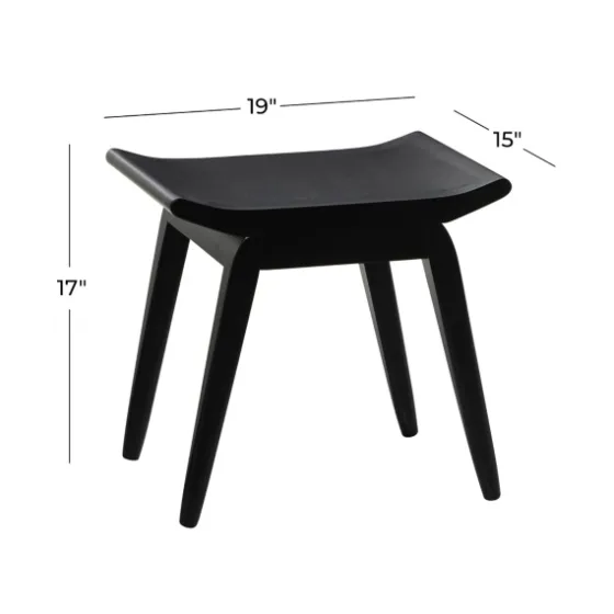Wood Curved Seat Stool-Kirkland's Home Best Sale