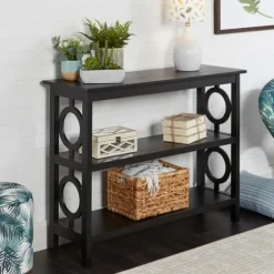 Wood Cut-Out Circles Bookcase-Kirkland's Home Shop