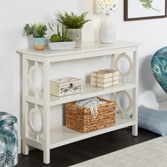 Wood Cut-Out Circles Bookcase-Kirkland's Home Discount
