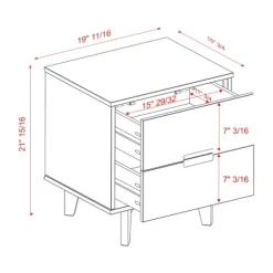 Wood Cut-Out Handle Nightstand-Kirkland's Home New