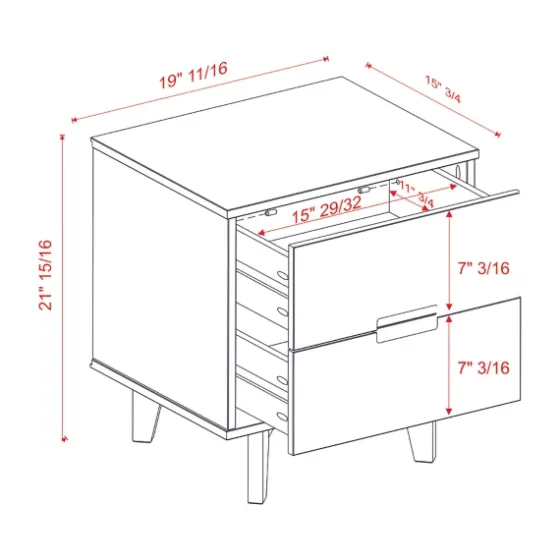 Wood Cut-Out Handle Nightstand-Kirkland's Home New
