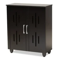 Wood Cut-Out Shoe Storage Cabinet-Kirkland's Home Outlet