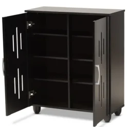 Wood Cut-Out Shoe Storage Cabinet-Kirkland's Home Outlet