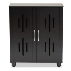 Wood Cut-Out Shoe Storage Cabinet-Kirkland's Home Outlet