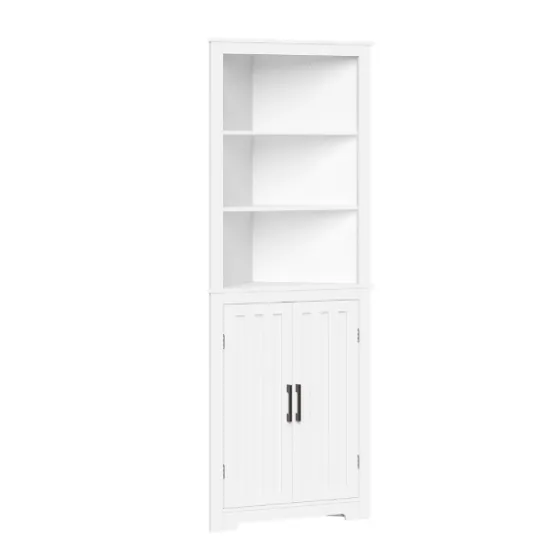 Wood 2-Door Corner Storage Cabinet-Kirkland's Home New