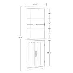 Wood 2-Door Corner Storage Cabinet-Kirkland's Home New