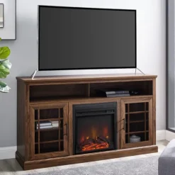 Wood 2-Door Led Fireplace Cabinet-Kirkland's Home Best