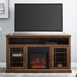 Wood 2-Door Led Fireplace Cabinet-Kirkland's Home Best