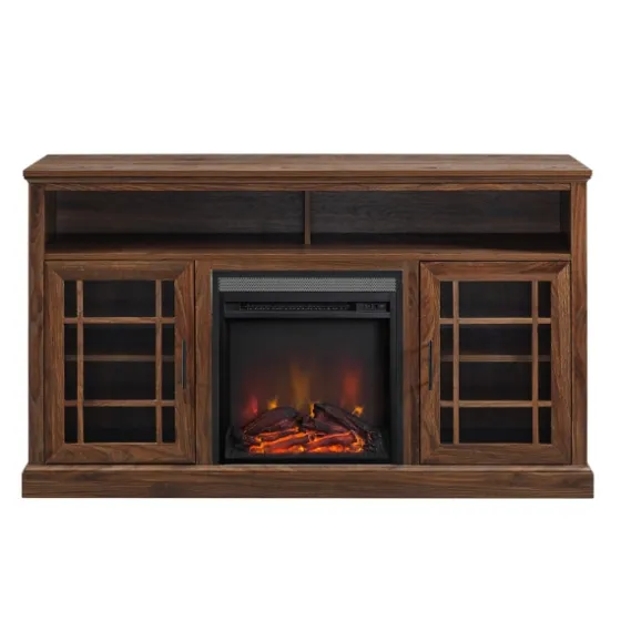 Wood 2-Door Led Fireplace Cabinet-Kirkland's Home Best