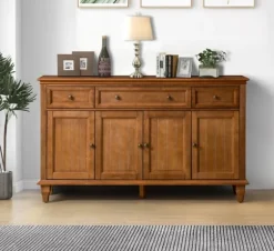 Wood 4-Door Sideboard Cabinet-Kirkland's Home Sale