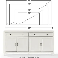 Wood 4-Door Sideboard Cabinet-Kirkland's Home Cheap