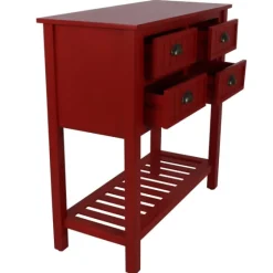 Wood 4-Drawer Console Table-Kirkland's Home Online