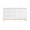 Wood 6-Drawer Footed Dresser-Kirkland's Home Outlet