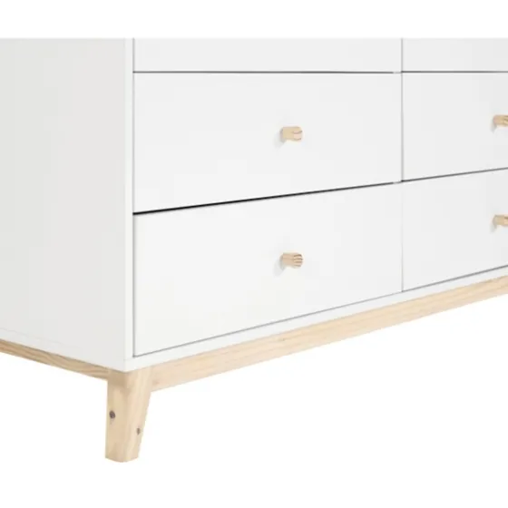 Wood 6-Drawer Footed Dresser-Kirkland's Home Outlet