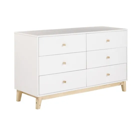 Wood 6-Drawer Footed Dresser-Kirkland's Home Outlet