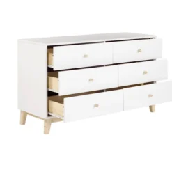 Wood 6-Drawer Footed Dresser-Kirkland's Home Outlet