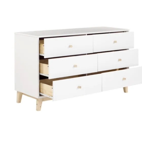 Wood 6-Drawer Footed Dresser-Kirkland's Home Outlet
