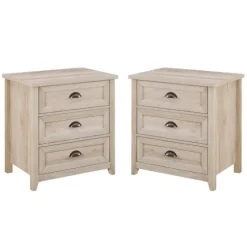 Wood 3-Drawer Nightstands, Set Of 2-Kirkland's Home Best