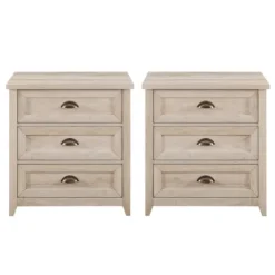 Wood 3-Drawer Nightstands, Set Of 2-Kirkland's Home Best