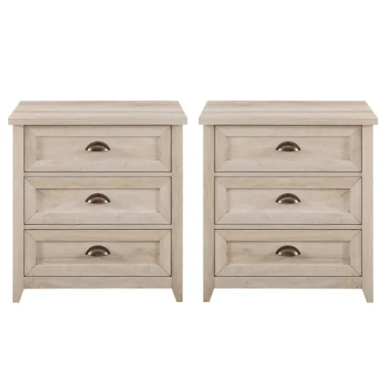 Wood 3-Drawer Nightstands, Set Of 2-Kirkland's Home Best