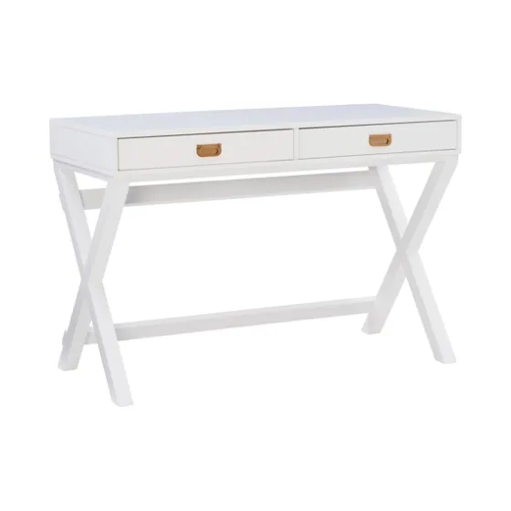 Wood 2-Drawer X-Frame Desk-Kirkland's Home Cheap