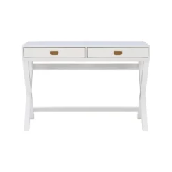 Wood 2-Drawer X-Frame Desk-Kirkland's Home Cheap