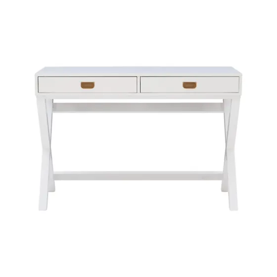 Wood 2-Drawer X-Frame Desk-Kirkland's Home Cheap
