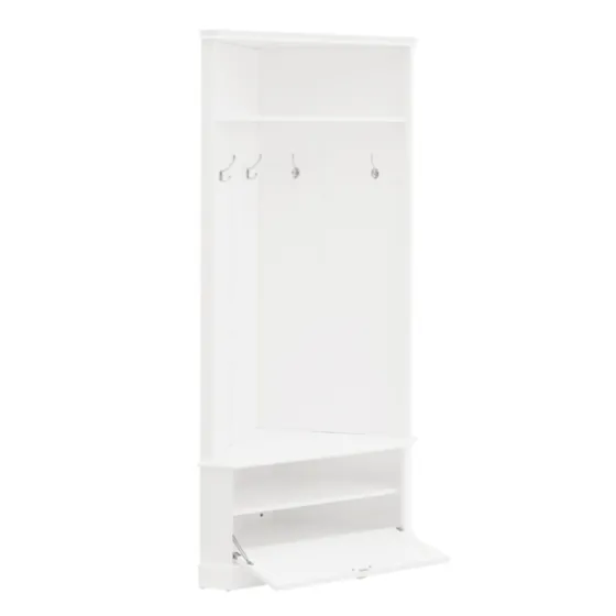 Wood Drop Door Corner Hall Tree-Kirkland's Home Shop