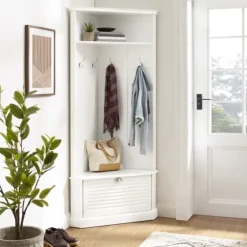 Wood Drop Door Corner Hall Tree-Kirkland's Home Shop