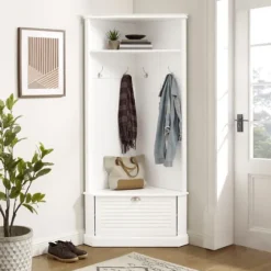 Wood Drop Door Corner Hall Tree-Kirkland's Home Shop