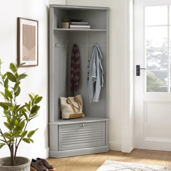 Wood Drop Door Corner Hall Tree-Kirkland's Home Discount
