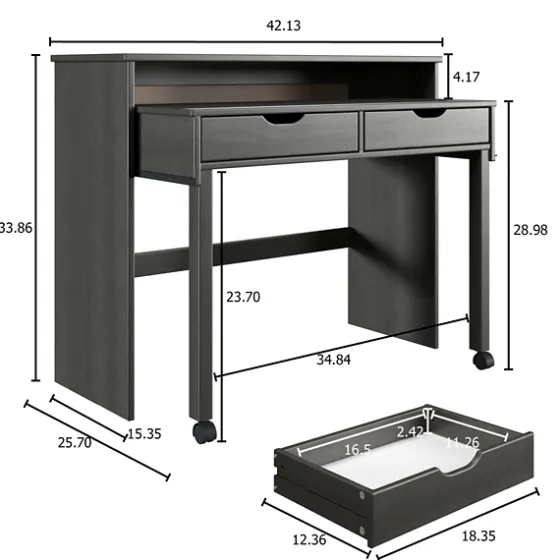 Wood Extendable Desk-Kirkland's Home Online