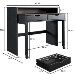 Wood Extendable Desk-Kirkland's Home Best Sale