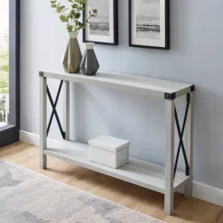 Wood Farmhouse Console Table-Kirkland's Home Shop