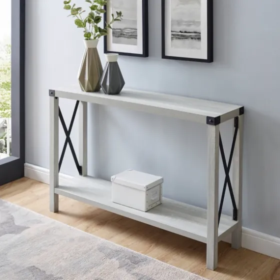 Wood Farmhouse Console Table-Kirkland's Home Shop