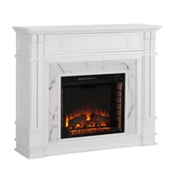 Wood Faux Marble Led Media Fireplace-Kirkland's Home Hot
