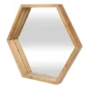 Wood Frame Hexagon Wall Mirror-Kirkland's Home Shop