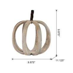 Wood Frame Metal Stem Pumpkin Statue-Kirkland's Home Best Sale