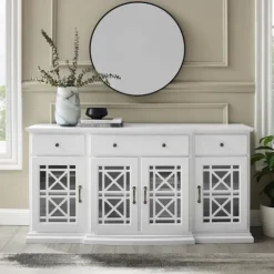 Wood Fretwork Sideboard-Kirkland's Home Outlet