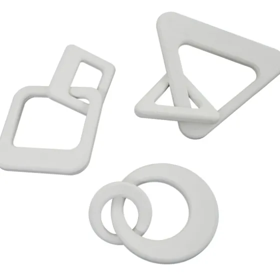 Wood Geometric Chain Sculptures, Set Of 3-Kirkland's Home Flash Sale
