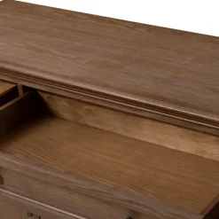 Wood Glass Door Sideboard Cabinet-Kirkland's Home Discount
