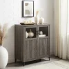 Wood Glass Windows Storage Cabinet-Kirkland's Home Fashion